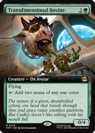 Transdimensional Bovine (Extended Art) (TMT-274) (Foil)