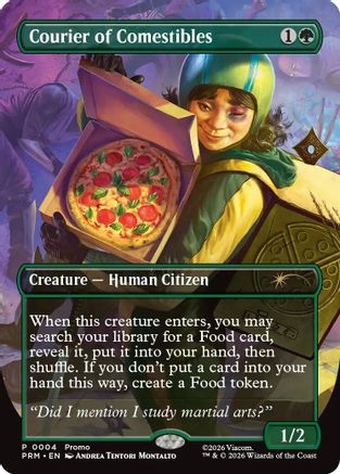 Courier of Comestibles (Borderless) (UMP-004) (Foil)