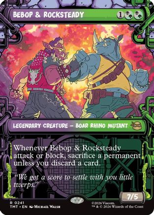 Bebop & Rocksteady (Showcase) (TMT-241) (Foil)