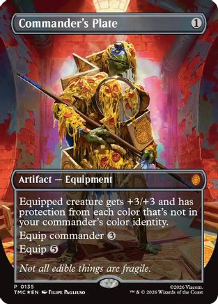 Commander's Plate (Borderless) (TMC-135) (Foil)