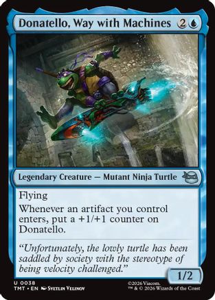 Donatello, Way with Machines (TMT-038) (Foil)