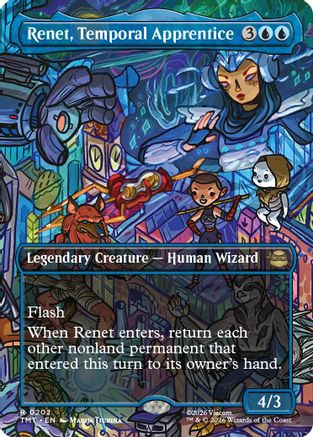 Renet, Temporal Apprentice (Borderless) (TMT-202) (Foil)