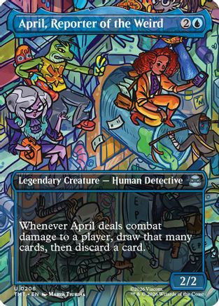 April, Reporter of the Weird (Borderless) (TMT-206) (Foil)