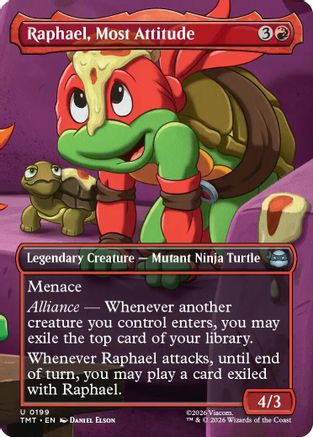 Raphael, Most Attitude (Borderless) (TMT-199) (Foil)