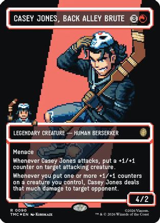 Casey Jones, Back Alley Brute (Borderless) (Surge Foil) (TMC-090)