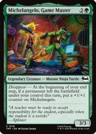 Michelangelo, Game Master (TMT-118) (Foil)