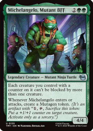 Michelangelo, Mutant BFF (TMT-120) (Foil)
