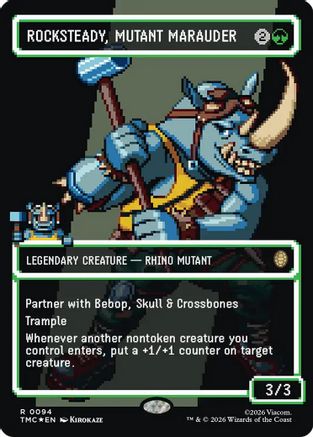 Rocksteady, Mutant Marauder (Borderless) (Surge Foil) (TMC-094)