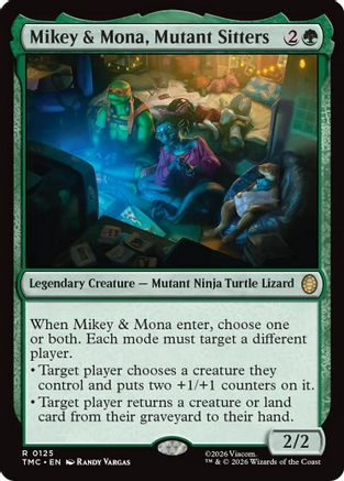Mikey & Mona, Mutant Sitters (TMC-125)