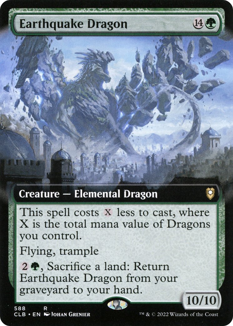 Earthquake Dragon (CLB-588) (Extended Art) (Foil)