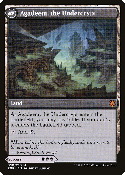 Agadeem's Awakening // Agadeem, the Undercrypt (ZNR-090) (Foil)