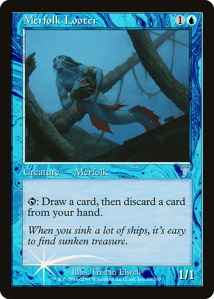 Merfolk Looter (7ED-89★) (Foil)