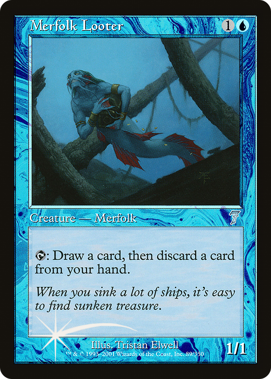 Merfolk Looter (7ED-89★) (Foil)