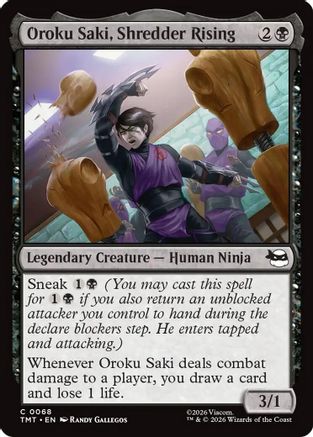 Oroku Saki, Shredder Rising (TMT-068) (Foil)