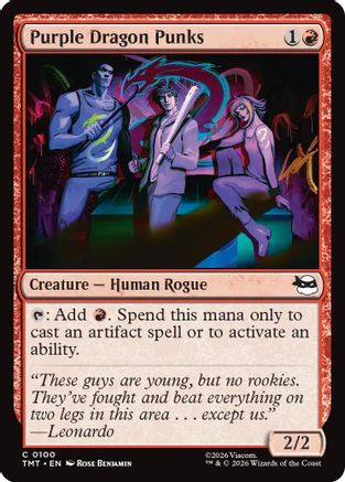 Purple Dragon Punks (TMT-100) (Foil)