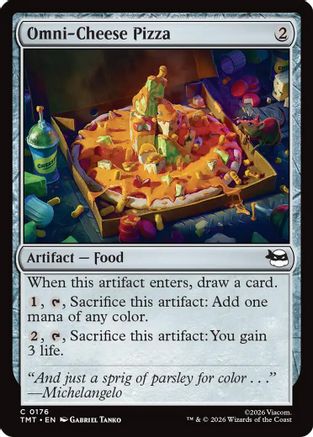 Omni-Cheese Pizza (TMT-176) (Foil)