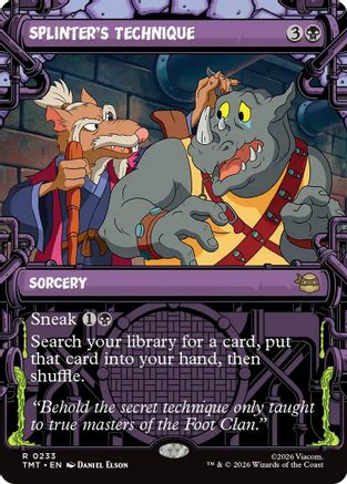 Splinter's Technique (Showcase) (TMT-233)