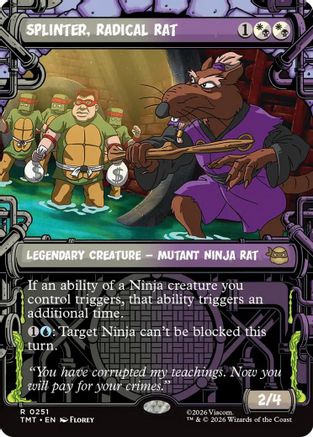 Splinter, Radical Rat (Showcase) (TMT-251) (Foil)