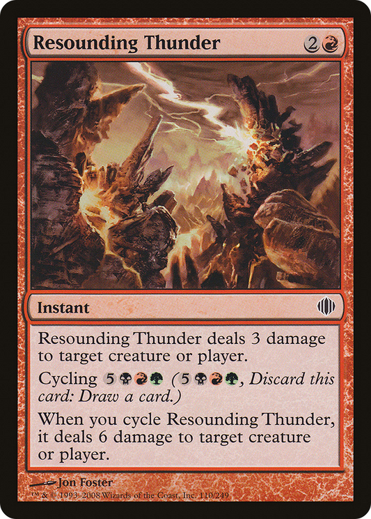 Resounding Thunder (ALA-110) (Foil)