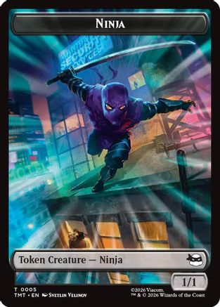 Ninja // Food Double-Sided Token (TMT-5 // 8)