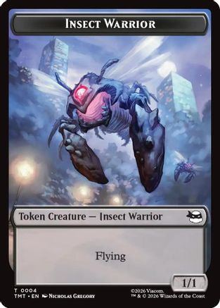 Insect Warrior // Food Double-Sided Token (TMT-4 // 8) (Foil)