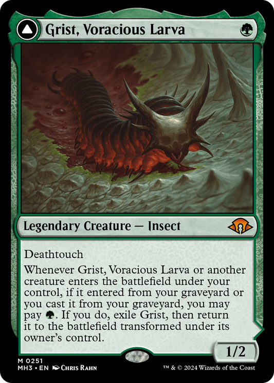 Grist, Voracious Larva // Grist, the Plague Swarm (MH3-251)