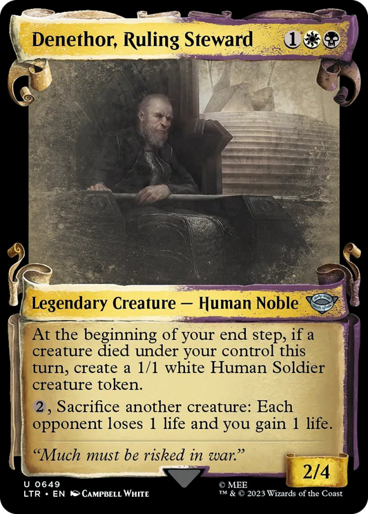 Denethor, Ruling Steward (LTR-649) (Showcase) (Scroll) (Foil)