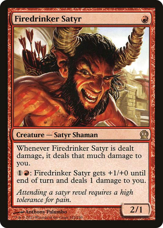 Firedrinker Satyr (THS-122) (Foil)