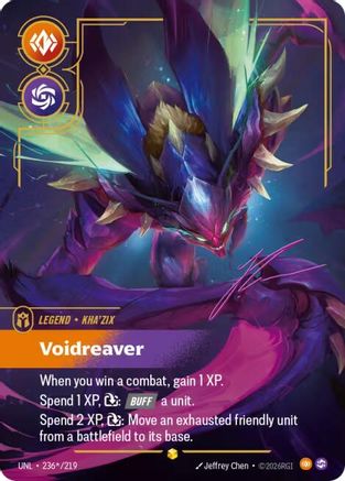 Kha'Zix - Voidreaver (Signature) (UNL-236*) (Foil)