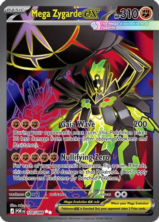 Mega Zygarde ex (POR-104) (Holofoil)