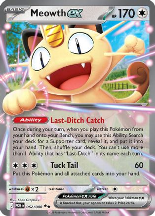 Meowth ex (POR-062) (Holofoil)