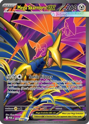Mega Skarmory ex (POR-106) (Holofoil)