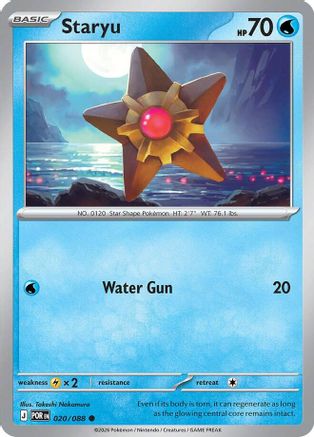 Staryu (POR-020) (Reverse Holofoil)