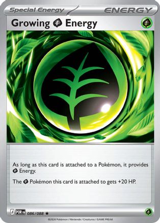 Growing Grass Energy (POR-086) (Reverse Holofoil)