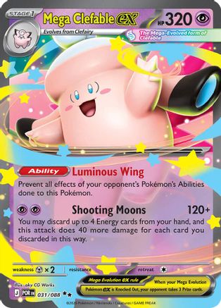 Mega Clefable ex (POR-031) (Holofoil)