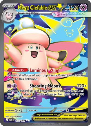 Mega Clefable ex (POR-103) (Holofoil)