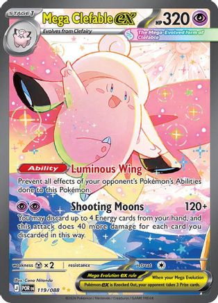 Mega Clefable ex (POR-119) (Holofoil)