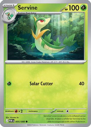 Servine (POR-005) (Reverse Holofoil)