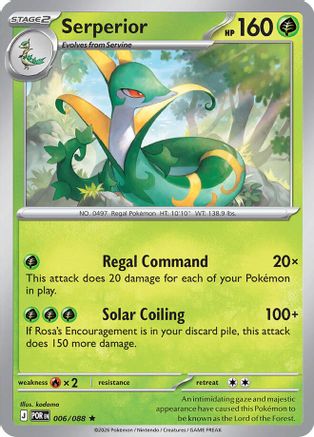Serperior (POR-006) (Reverse Holofoil)