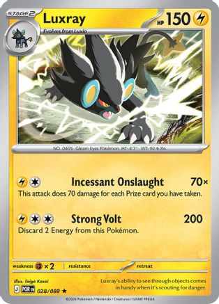 Luxray (POR-028) (Holofoil)