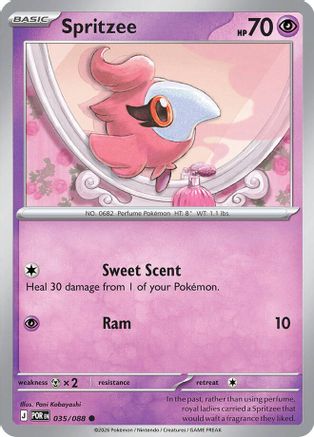 Spritzee (POR-035) (Reverse Holofoil)