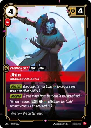Jhin - Murderous Artist (UNL-022) (Foil)