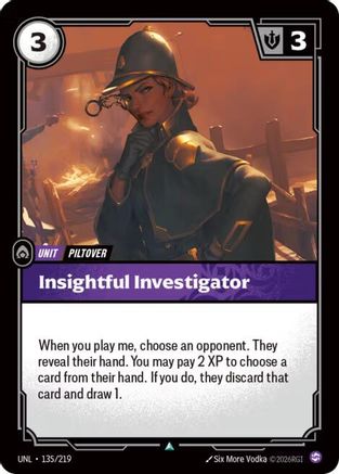 Insightful Investigator (UNL-135) (Foil)