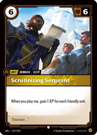 Scrutinizing Sergeant (UNL-157) (Foil)