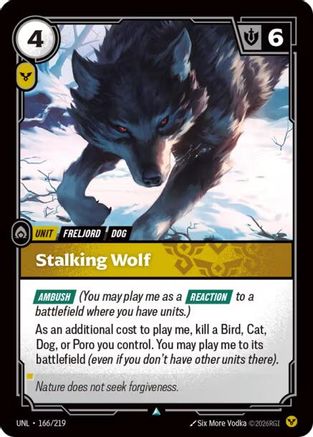 Stalking Wolf (UNL-166)