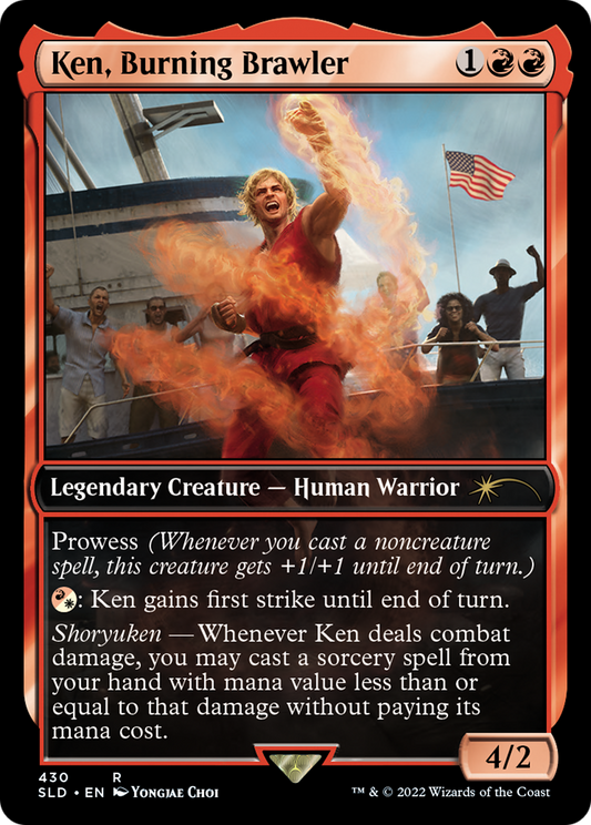 Ken, Burning Brawler / Aisha of Sparks and Smoke (SLD-430)