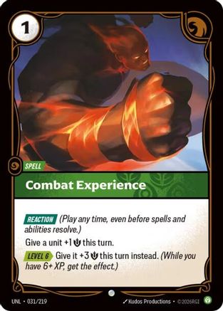 Combat Experience (UNL-031)