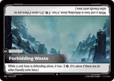 Forbidding Waste (UNL-210)