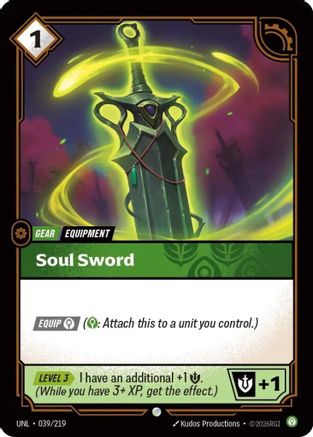 Soul Sword (UNL-039) (Foil)
