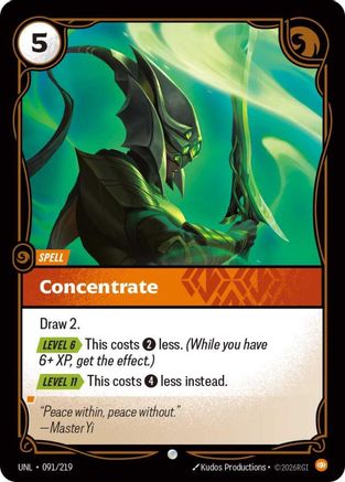 Concentrate (UNL-091) (Foil)